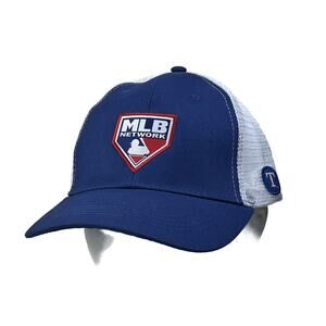 Texas Rangers MLB Network Hat Cap Blue Adjustable SGA 2023 Mesh Back